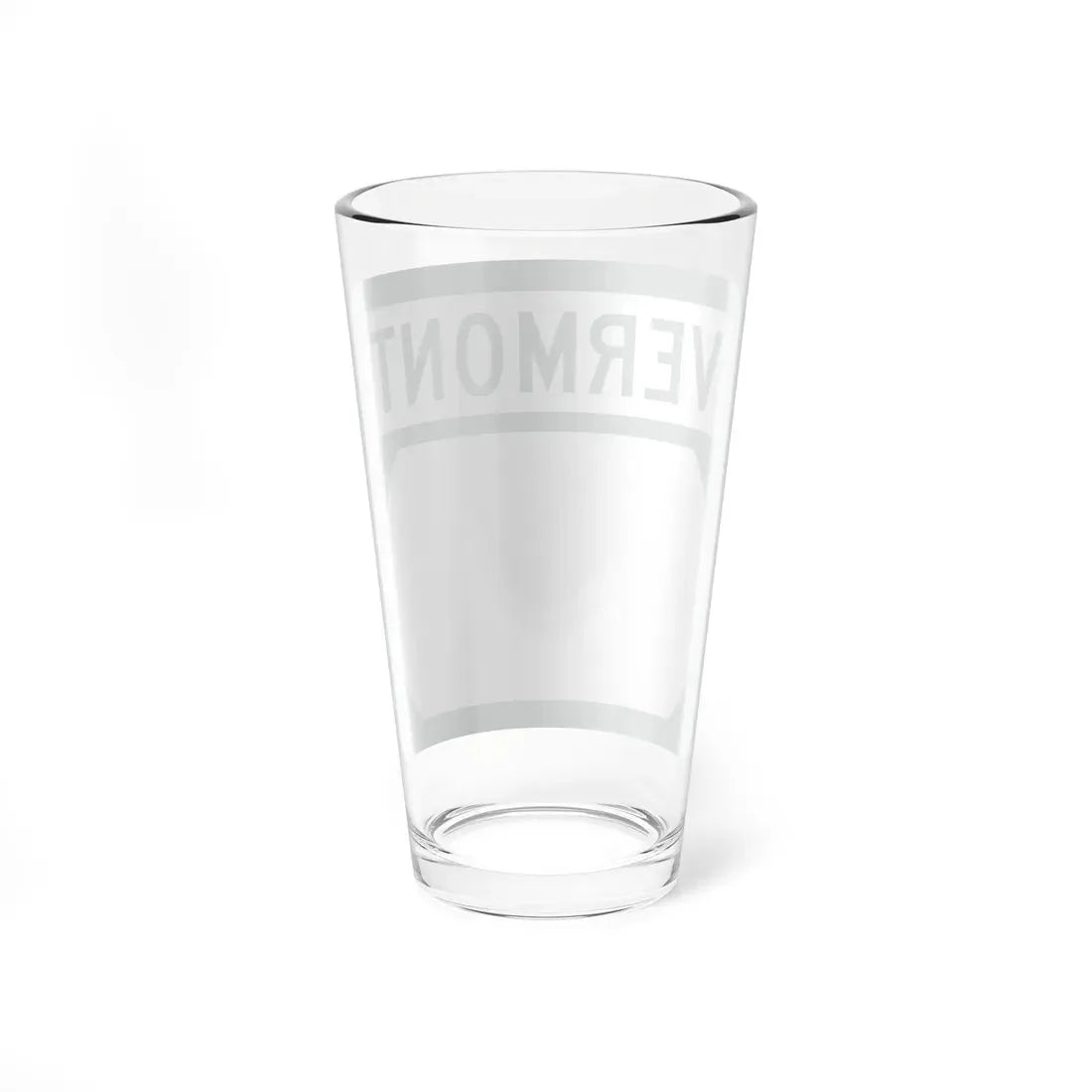 Vermont blank (Vermont) (Road Sign) Pint Glass 16oz - Go Mug Yourself
