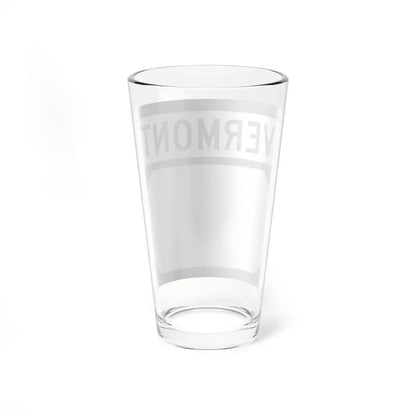 Vermont blank (Vermont) (Road Sign) Pint Glass 16oz - Go Mug Yourself