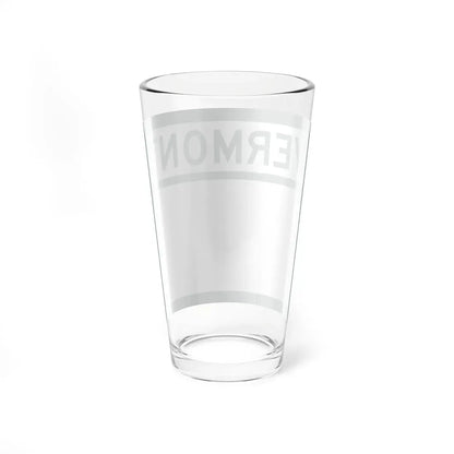 Vermont blank wide (Vermont) (Road Sign) Pint Glass 16oz - Go Mug Yourself