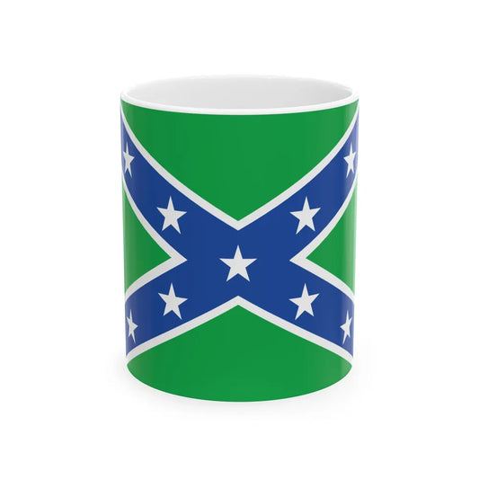 Vermont Rebel Flag (United States) White Coffee Mug 11oz - Go Mug Yourself