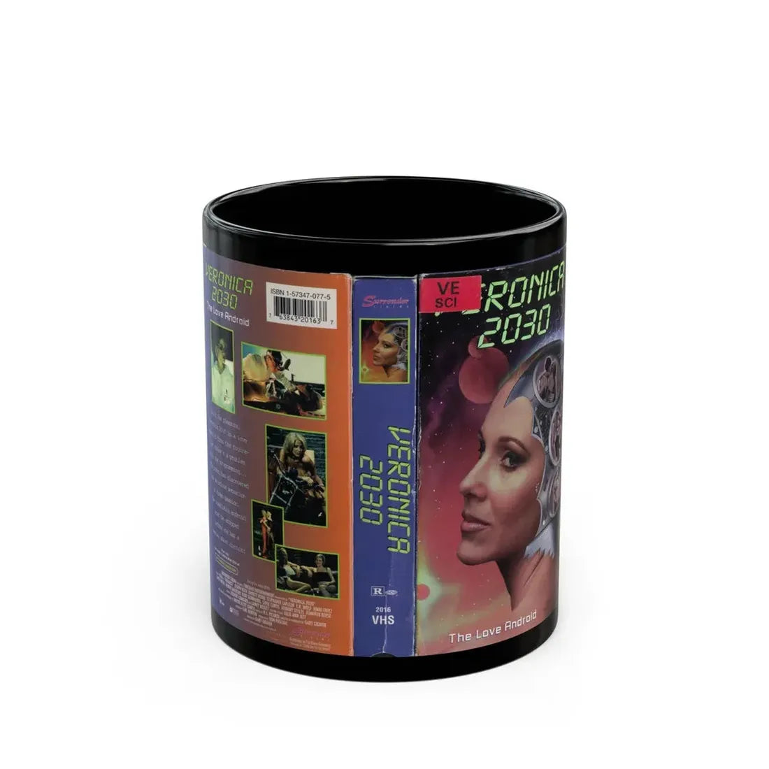 VERONICA 2030 (VHS COVER) - Black Coffee Mug 11oz - Go Mug Yourself