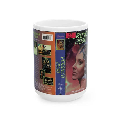 VERONICA 2030 (VHS COVER) - White Coffee Mug 15oz - Go Mug Yourself