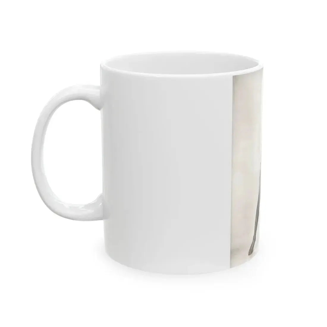 Veronica Carlson #09 - 8x10 B&W Glamour Full Body Dress & Stockings Shot #01 (Vintage Female Icon) White Coffee Mug - Go Mug Yourself