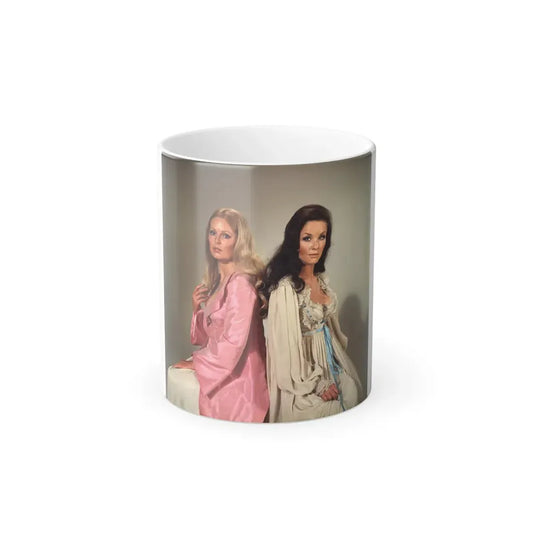 Veronica Carlson #101 with, Hammer Actress Kate O'Mara (Vintage Female Icon) Color Changing Mug 11oz 11oz - Go Mug Yourself
