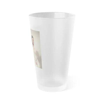 Veronica Carlson #101 with, Hammer Actress Kate O'Mara (Vintage Female Icon) Frosted Pint Glass 16oz - Go Mug Yourself