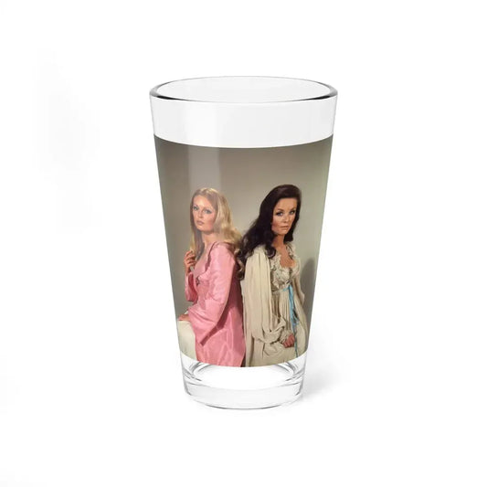 Veronica Carlson #101 with, Hammer Actress Kate O'Mara (Vintage Female Icon) Pint Glass 16oz 16oz - Go Mug Yourself