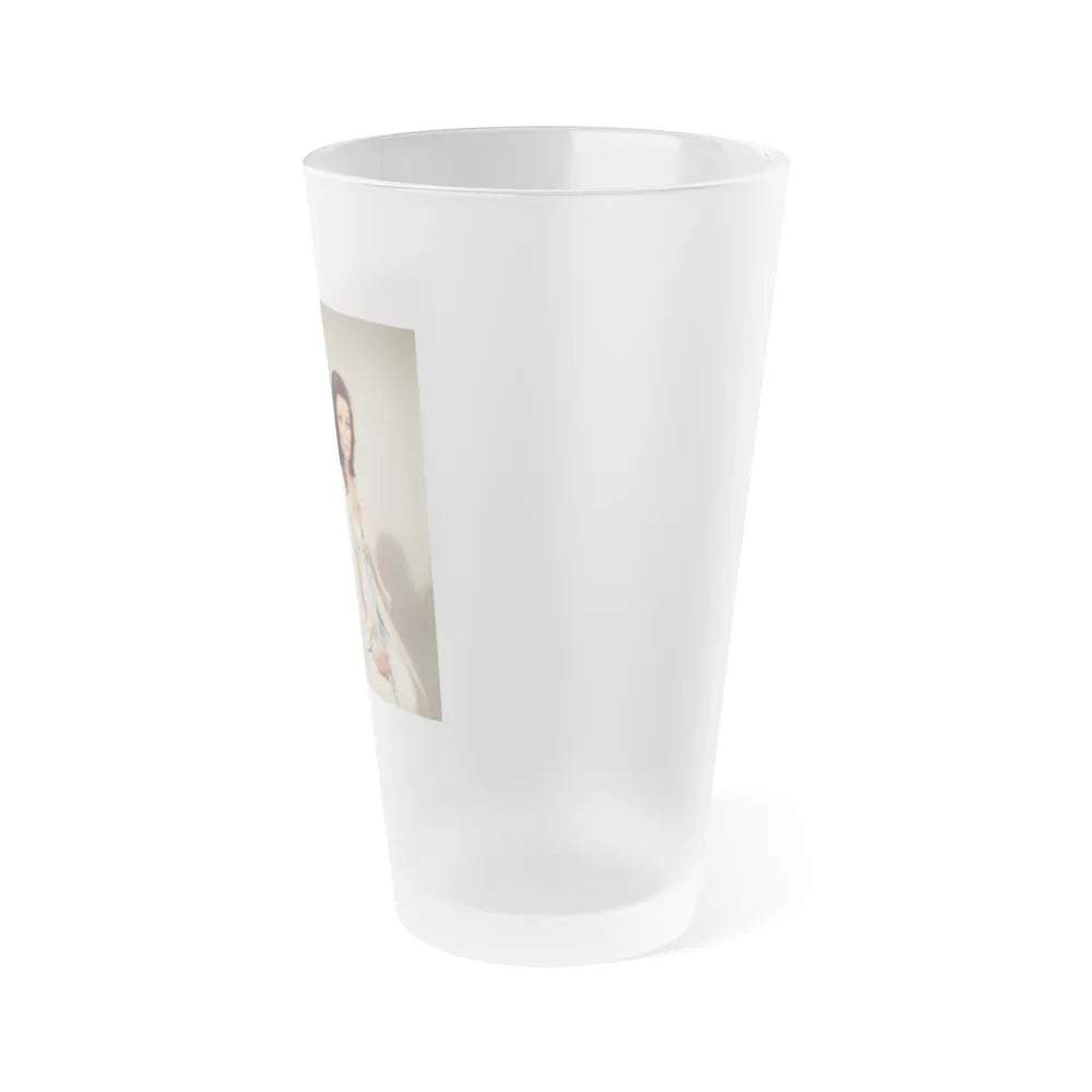 Veronica Carlson #101 with, Hammer Actress Kate O'Mara (Vintage Female Icon) Frosted Pint Glass 16oz-Go Mug Yourself