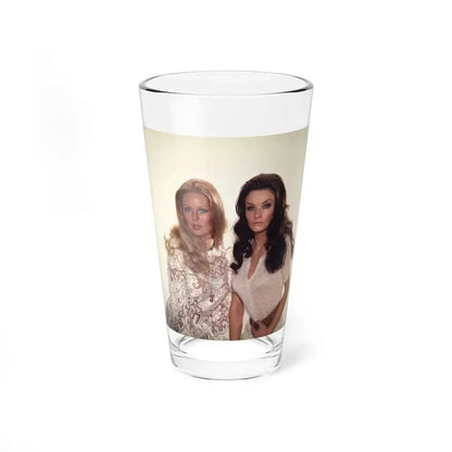 Veronica Carlson #102 with, Hammer Actress Kate O'Mara (Vintage Female Icon) Pint Glass 16oz 16oz - Go Mug Yourself