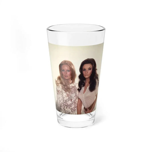 Veronica Carlson #102 with, Hammer Actress Kate O'Mara (Vintage Female Icon) Pint Glass 16oz 16oz - Go Mug Yourself