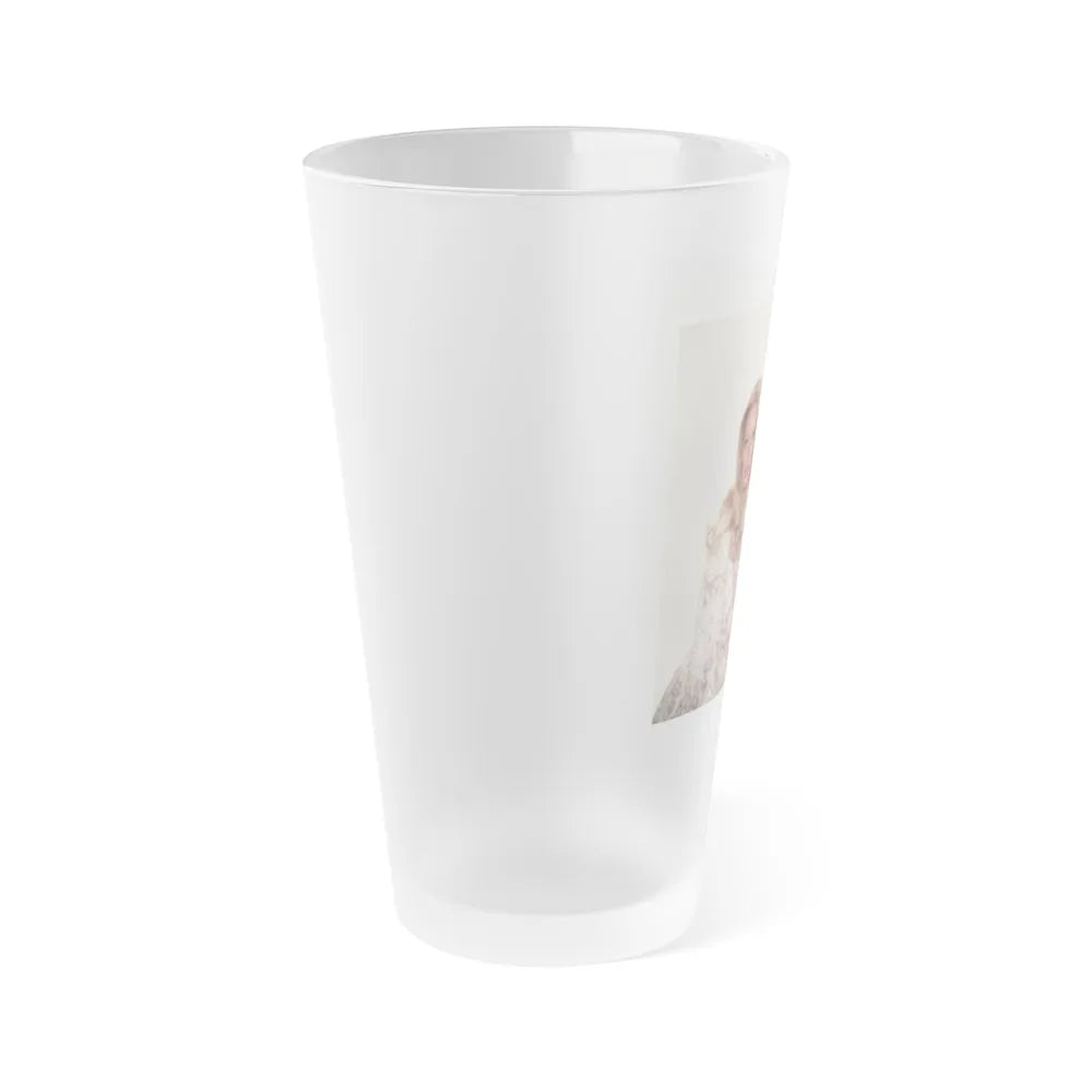 Veronica Carlson #102 with, Hammer Actress Kate O'Mara (Vintage Female Icon) Frosted Pint Glass 16oz-Go Mug Yourself