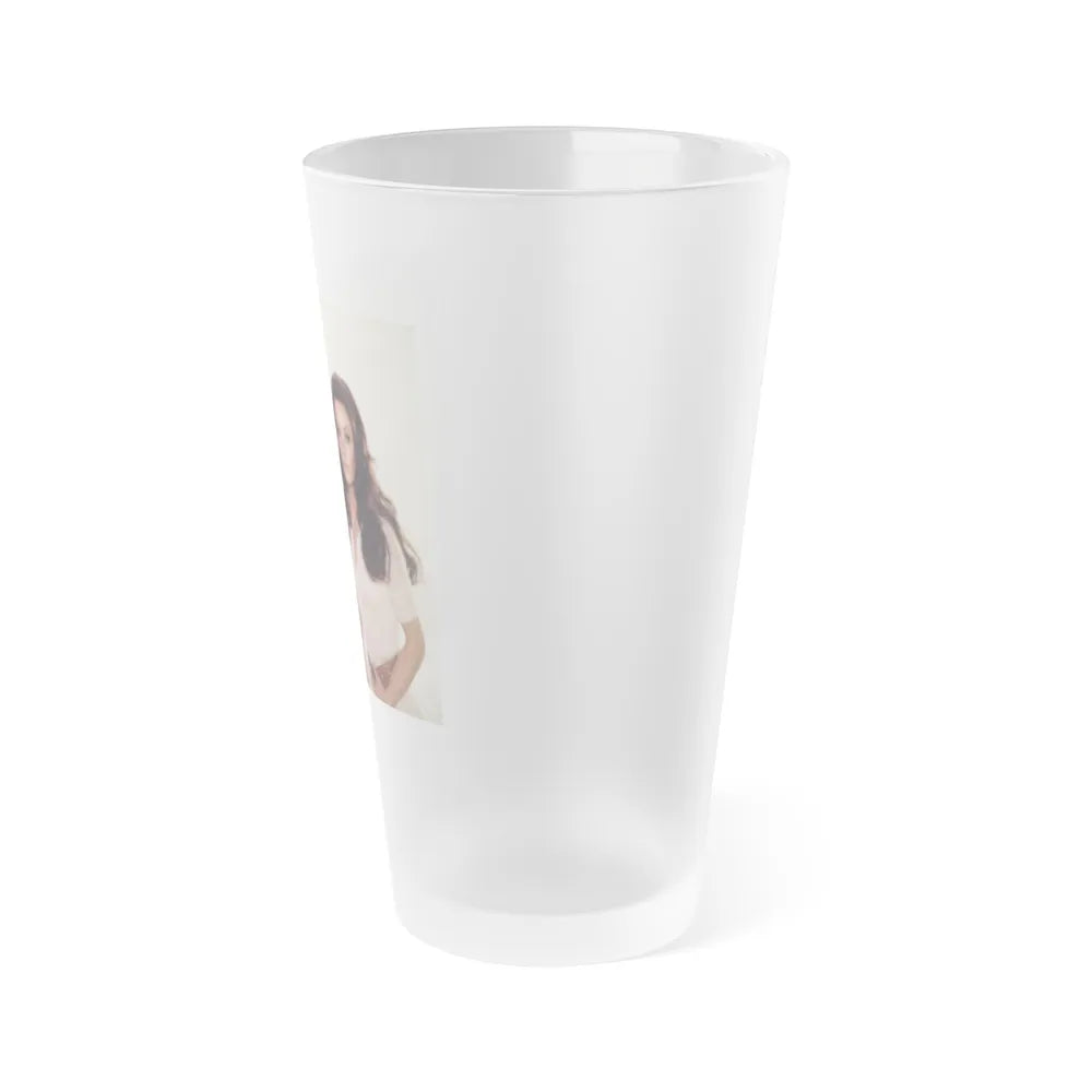 Veronica Carlson #102 with, Hammer Actress Kate O'Mara (Vintage Female Icon) Frosted Pint Glass 16oz-Go Mug Yourself