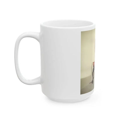 Veronica Carlson #103 with, Hammer Actress Kate O'Mara (Vintage Female Icon) White Coffee Mug - Go Mug Yourself