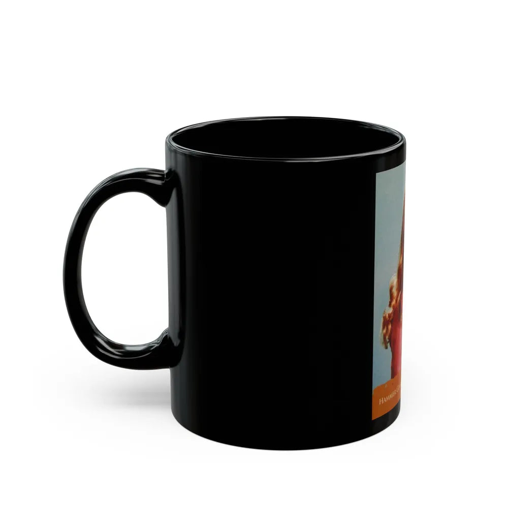 Veronica Carlson #104 (Vintage Female Icon) Black Coffee Mug-Go Mug Yourself