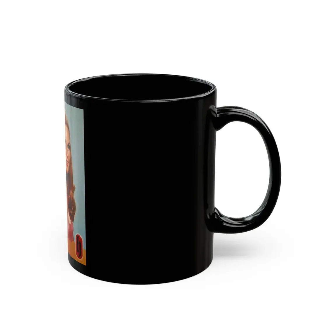 Veronica Carlson #104 (Vintage Female Icon) Black Coffee Mug - Go Mug Yourself