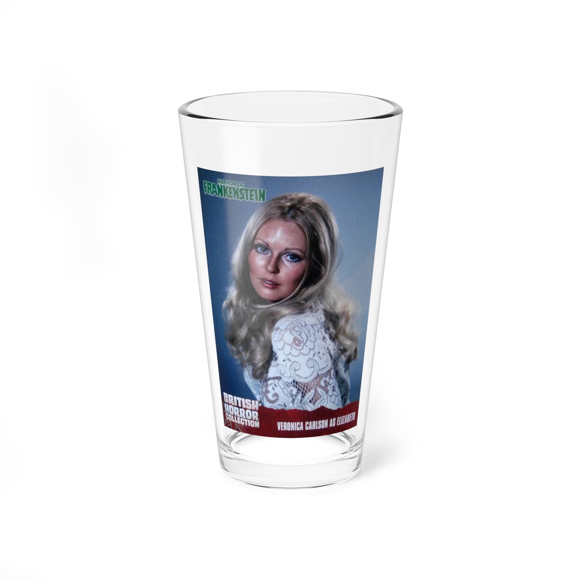 Veronica Carlson #105 (Vintage Female Icon) Pint Glass 16oz-16oz-Go Mug Yourself