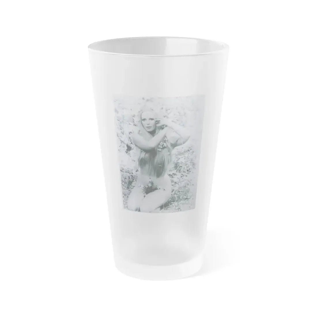 Veronica Carlson #108 (Vintage Female Icon) Frosted Pint Glass 16oz 16oz Frosted - Go Mug Yourself