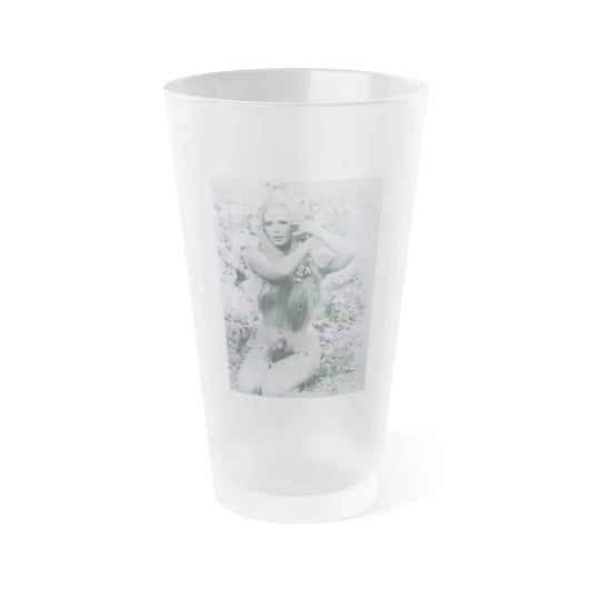 Veronica Carlson #108 (Vintage Female Icon) Frosted Pint Glass 16oz 16oz Frosted - Go Mug Yourself