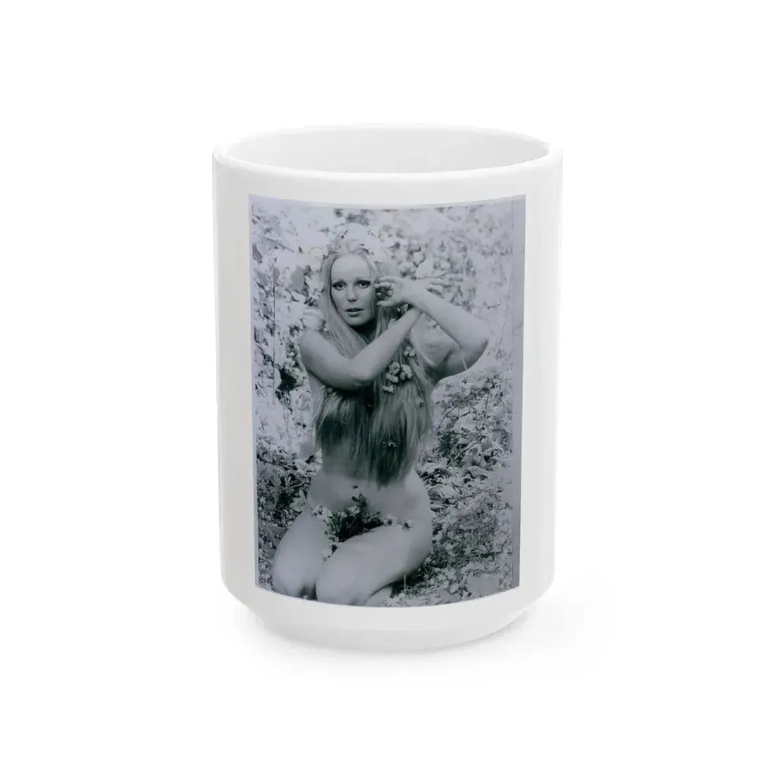 Veronica Carlson #108 (Vintage Female Icon) White Coffee Mug 15oz - Go Mug Yourself