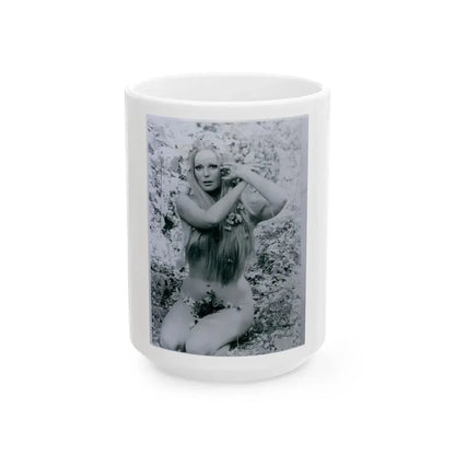 Veronica Carlson #108 (Vintage Female Icon) White Coffee Mug 15oz - Go Mug Yourself