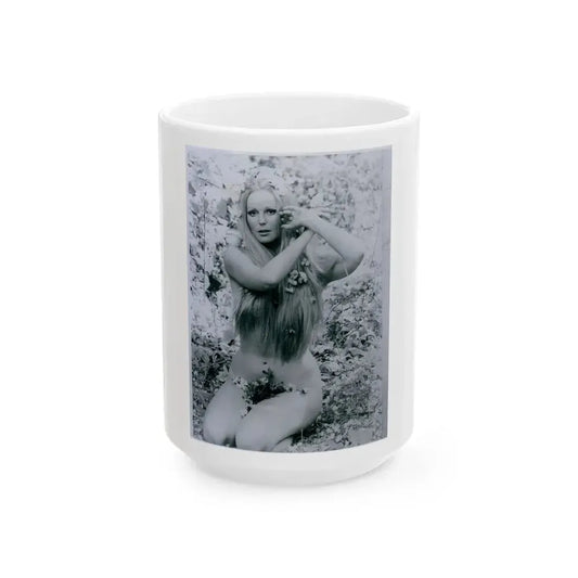 Veronica Carlson #108 (Vintage Female Icon) White Coffee Mug 15oz - Go Mug Yourself