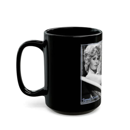 Veronica Carlson #110 (Vintage Female Icon) Black Coffee Mug - Go Mug Yourself