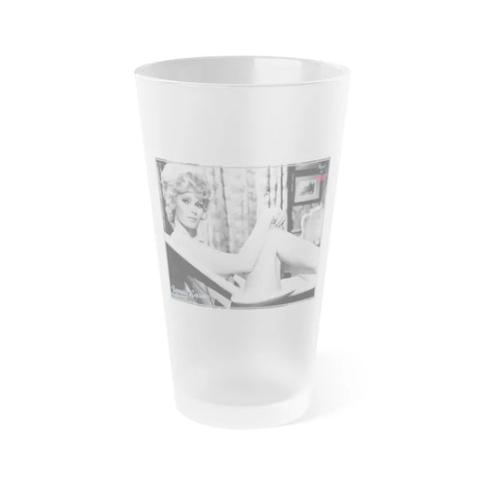 Veronica Carlson #110 (Vintage Female Icon) Frosted Pint Glass 16oz-16oz-Frosted-Go Mug Yourself