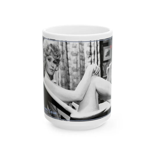 Veronica Carlson #110 (Vintage Female Icon) White Coffee Mug-15oz-Go Mug Yourself