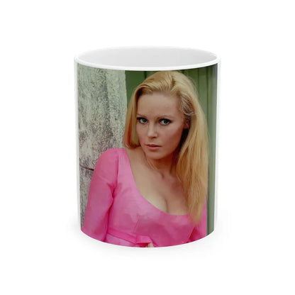 Veronica Carlson #111 (Vintage Female Icon) White Coffee Mug 11oz - Go Mug Yourself