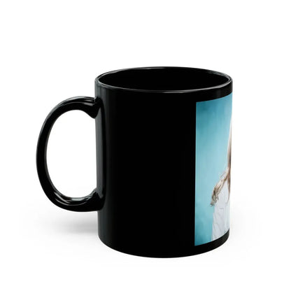 Veronica Carlson #112 (Vintage Female Icon) Black Coffee Mug - Go Mug Yourself