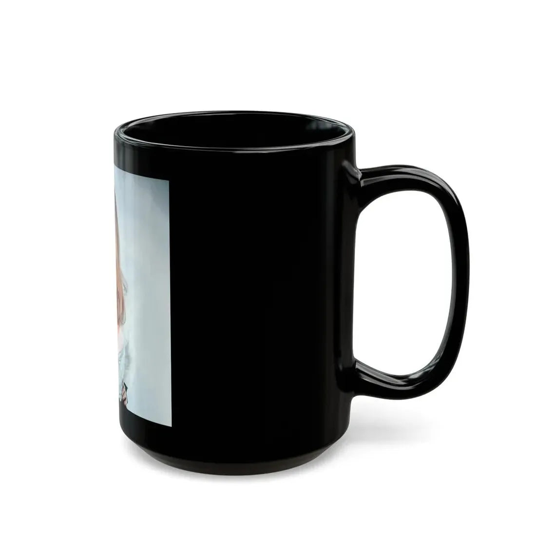 Veronica Carlson #113 (Vintage Female Icon) Black Coffee Mug - Go Mug Yourself