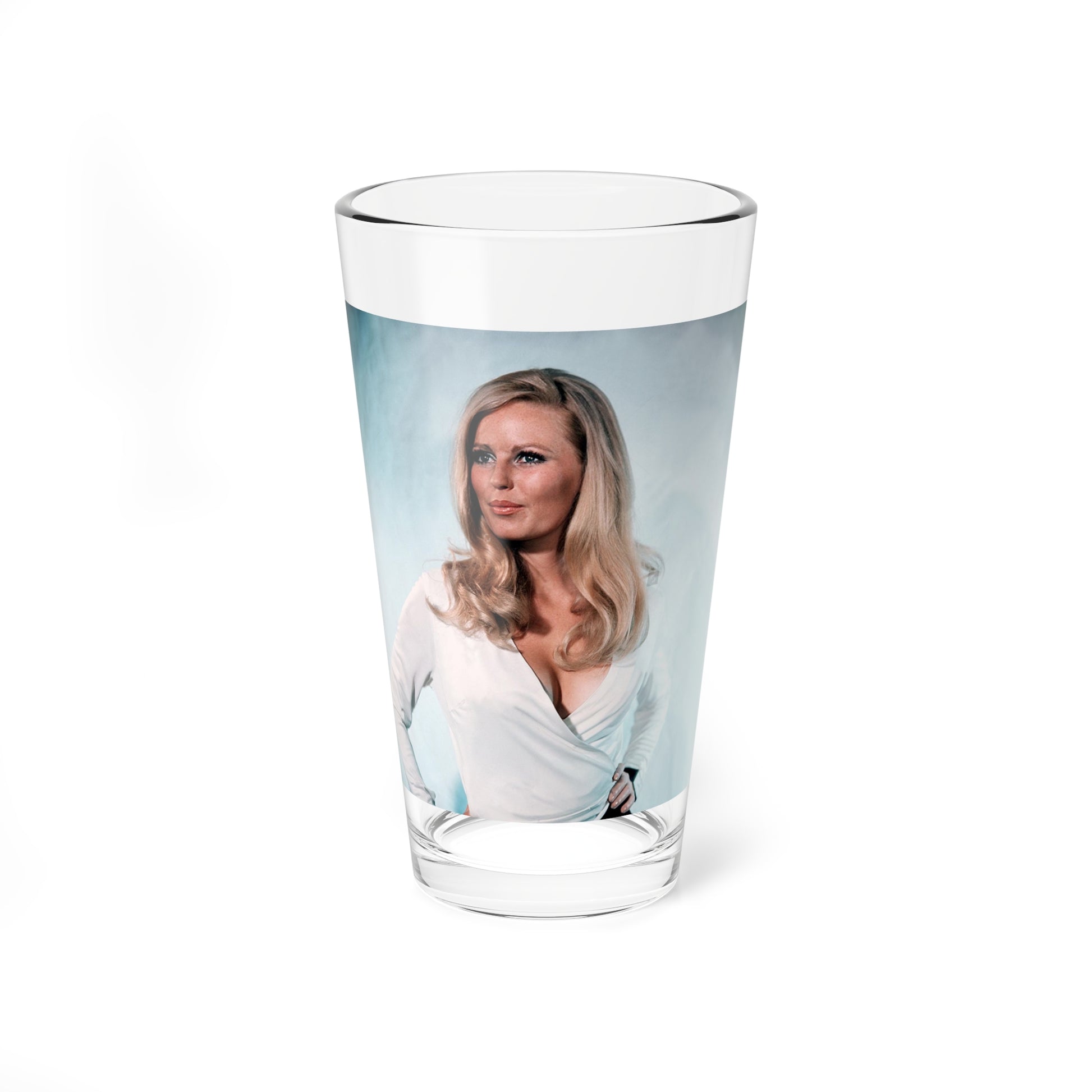 Veronica Carlson #113 (Vintage Female Icon) Pint Glass 16oz-16oz-Go Mug Yourself