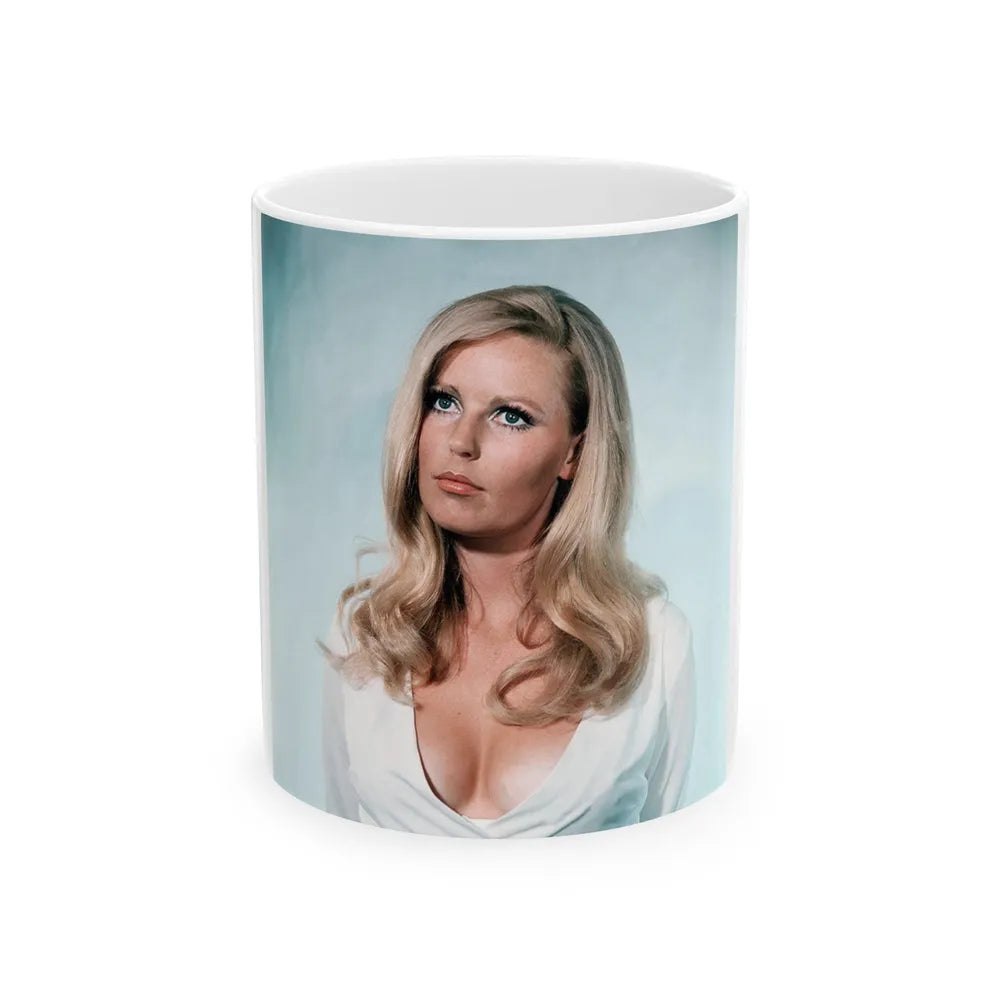 Veronica Carlson #114 (Vintage Female Icon) White Coffee Mug-11oz-Go Mug Yourself