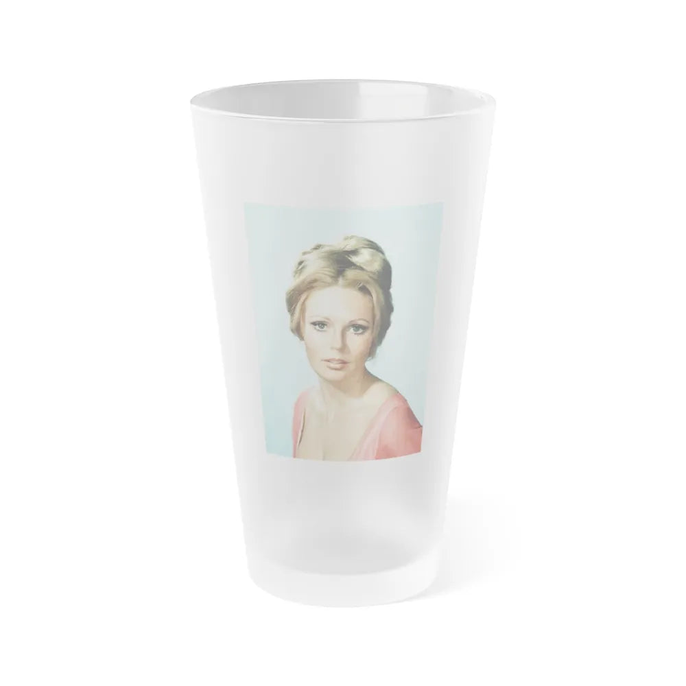 Veronica Carlson #115 (Vintage Female Icon) Frosted Pint Glass 16oz-16oz-Frosted-Go Mug Yourself