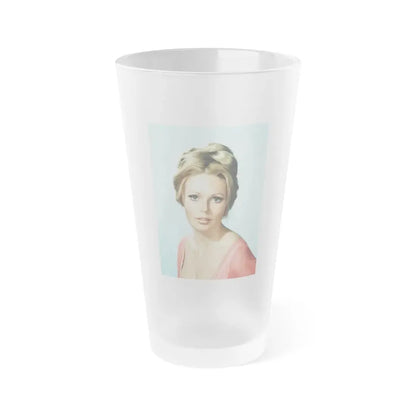 Veronica Carlson #115 (Vintage Female Icon) Frosted Pint Glass 16oz 16oz Frosted - Go Mug Yourself