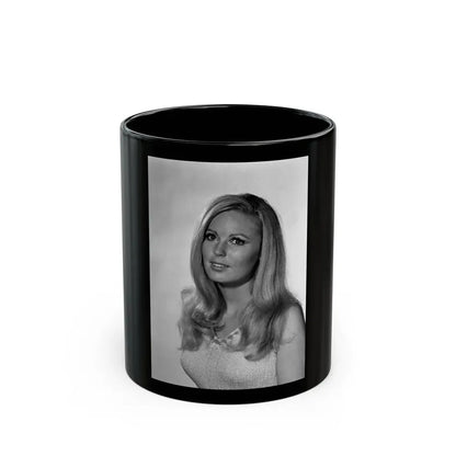 Veronica Carlson #116 (Vintage Female Icon) Black Coffee Mug 11oz - Go Mug Yourself