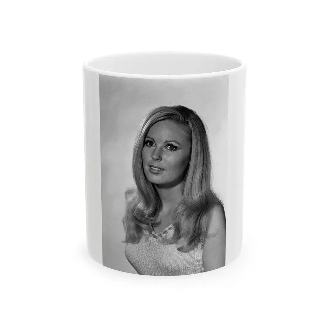 Veronica Carlson #116 (Vintage Female Icon) White Coffee Mug 11oz - Go Mug Yourself