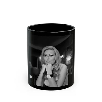 Veronica Carlson #117 (Vintage Female Icon) Black Coffee Mug 11oz - Go Mug Yourself