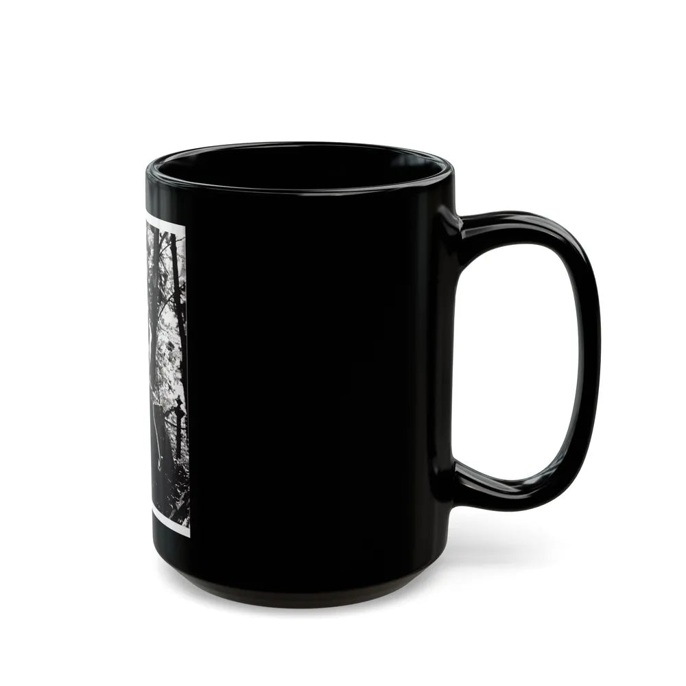 Veronica Carlson #118 (Vintage Female Icon) Black Coffee Mug-Go Mug Yourself