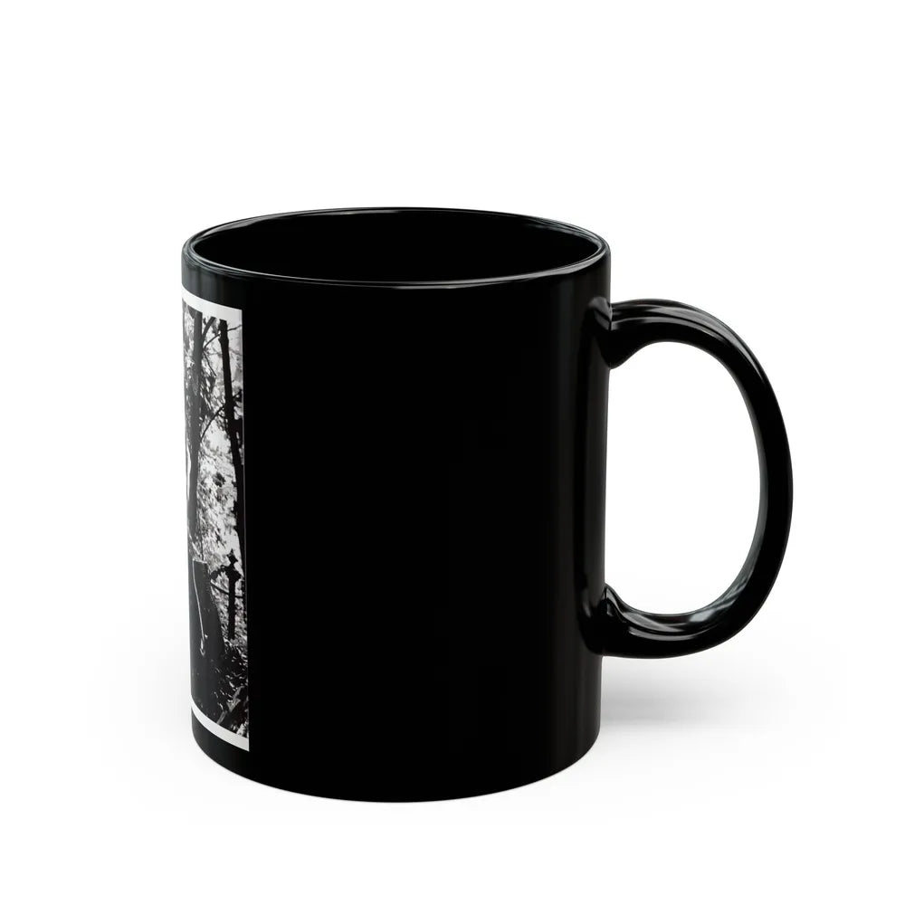 Veronica Carlson #118 (Vintage Female Icon) Black Coffee Mug-Go Mug Yourself