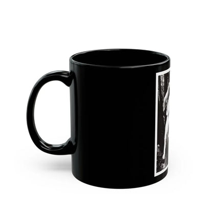 Veronica Carlson #118 (Vintage Female Icon) Black Coffee Mug-Go Mug Yourself