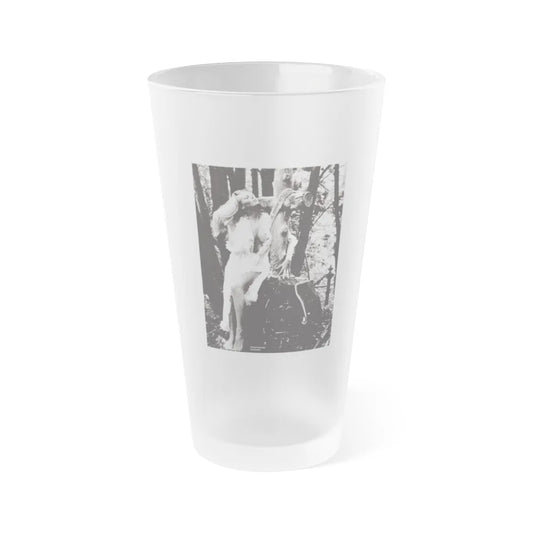 Veronica Carlson #118 (Vintage Female Icon) Frosted Pint Glass 16oz-16oz-Frosted-Go Mug Yourself