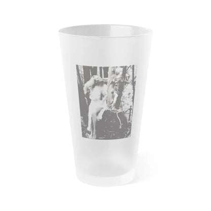 Veronica Carlson #118 (Vintage Female Icon) Frosted Pint Glass 16oz 16oz Frosted - Go Mug Yourself