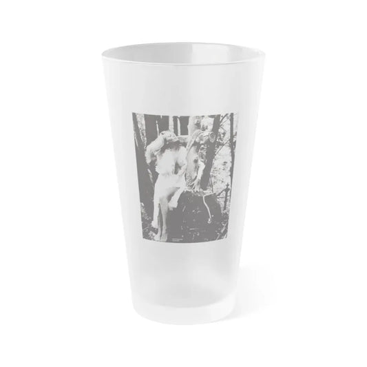 Veronica Carlson #118 (Vintage Female Icon) Frosted Pint Glass 16oz 16oz Frosted - Go Mug Yourself