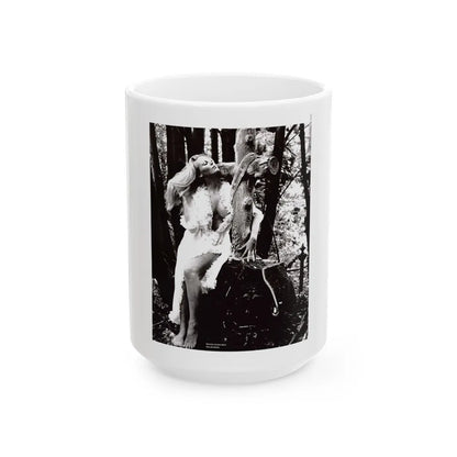 Veronica Carlson #118 (Vintage Female Icon) White Coffee Mug-15oz-Go Mug Yourself