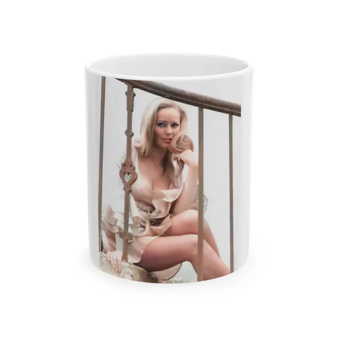 Veronica Carlson #119 (Vintage Female Icon) White Coffee Mug 11oz - Go Mug Yourself