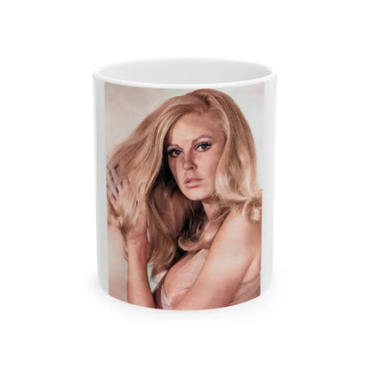 Veronica Carlson #120 (Vintage Female Icon) White Coffee Mug-11oz-Go Mug Yourself