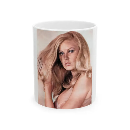 Veronica Carlson #120 (Vintage Female Icon) White Coffee Mug 11oz - Go Mug Yourself
