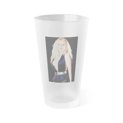 Veronica Carlson #121 (Vintage Female Icon) Frosted Pint Glass 16oz 16oz Frosted - Go Mug Yourself
