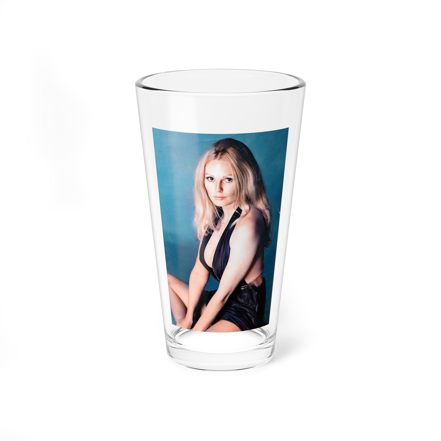 Veronica Carlson #122 (Vintage Female Icon) Pint Glass 16oz-16oz-Go Mug Yourself