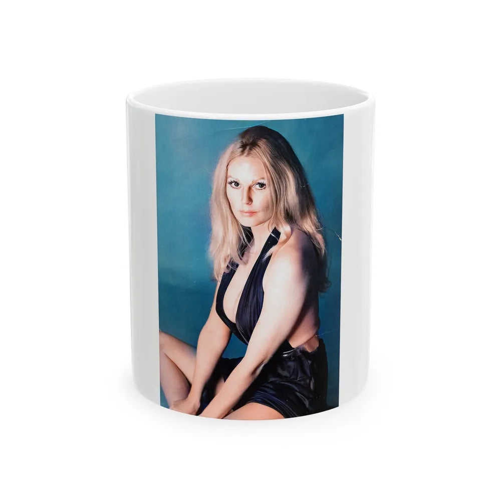 Veronica Carlson #122 (Vintage Female Icon) White Coffee Mug-11oz-Go Mug Yourself